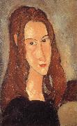 Amedeo Modigliani Portrait of Jeanne Hebuterne-Head in profile oil painting artist